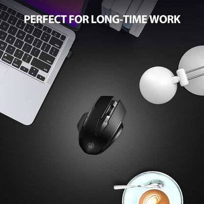 Wireless Mouse Rechargeable, 700Mah, with USB Receiver, 6 Buttons, Ergonomic for Laptop, Computer, Mac, PC Etc.